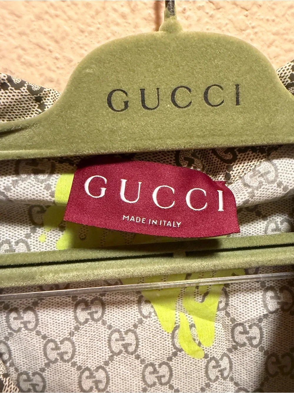 New Authentic Gucci GG Logo Button Up Shirt Brown Size IT 54 / US L